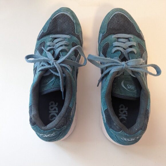Retro Asics Gel Diablo Suede Turquoise Sneakers Running Shoes EU 41.5 Blue - Picture 6 of 10